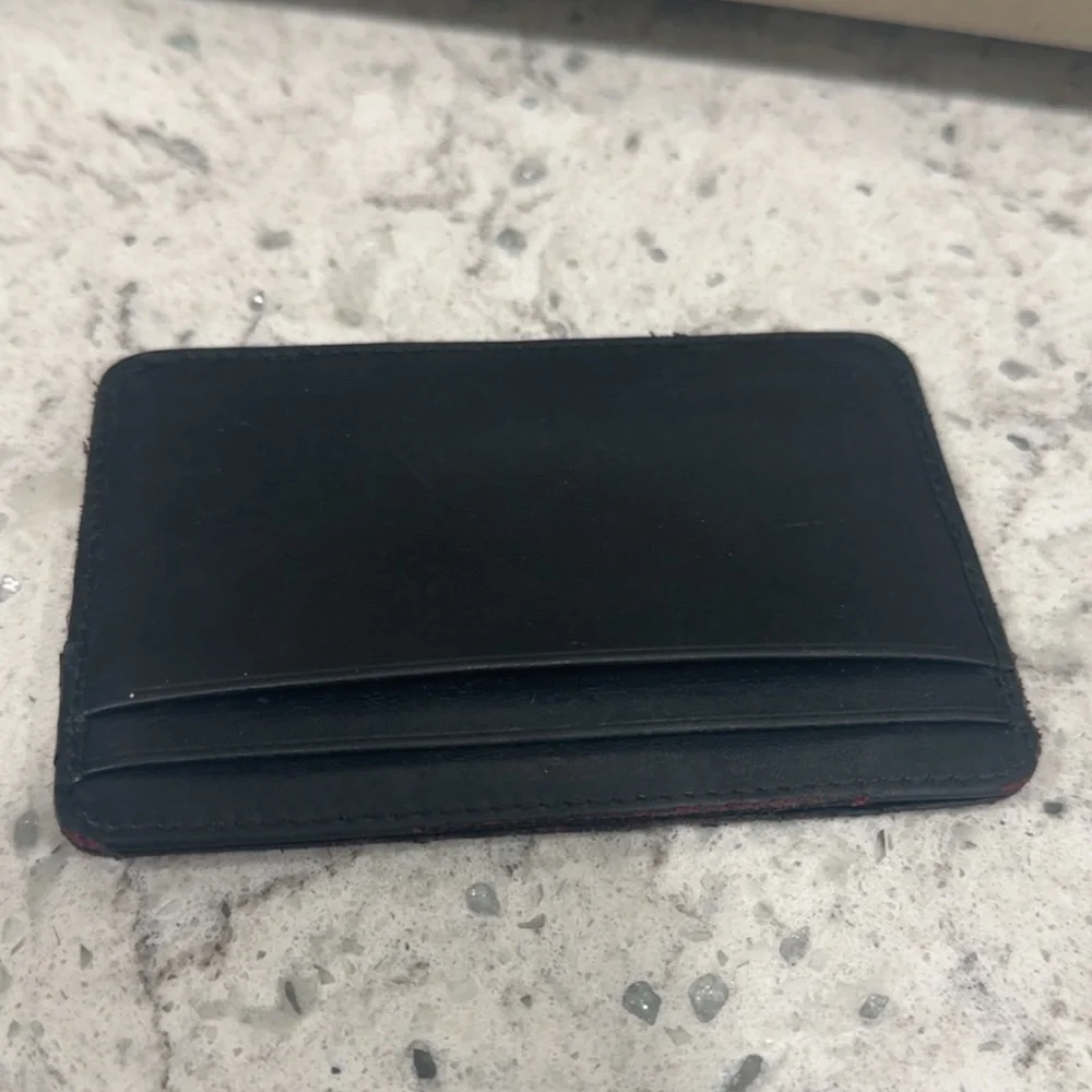 CHANEL Black Quilted Cambon Ligne Card Holder Case Black Slim Wallet  AUTHENTIC - Picture 7 of 12